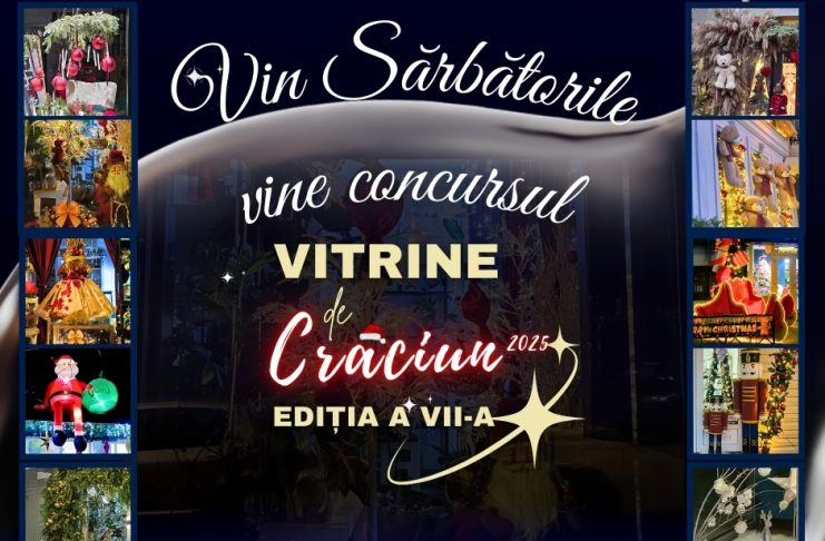 Cele mai frumoase „Vitrine de Crăciun” din Focșani vor fi premiate și în această iarnă