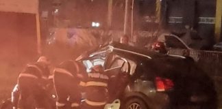Accident pe centura Focșaniului. Două persoane încarcerate