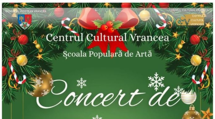 Concertul de Crăciun al Școlii Populare de Artă Focșani, miercuri seară, la Galeriile de Artă