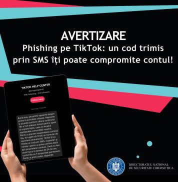 Avertizare: Campanie de phishing pentru deturnarea conturilor de TikTok