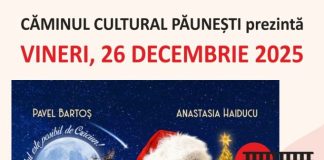 Oferte de petrecere a timpului liber în Păunești, în perioada sărbătorilor: discotecă, film de Crăciun, colinde și obiceiuri