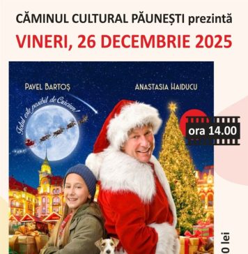 Oferte de petrecere a timpului liber în Păunești, în perioada sărbătorilor: discotecă, film de Crăciun, colinde și obiceiuri