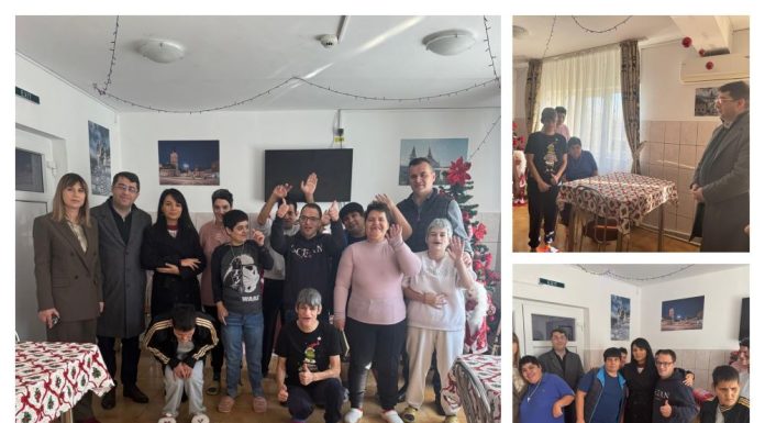 FOTO Moș Crăciun a sosit mai devreme la CIA „Sfânta Maria” Golești, ajutat de judecătorii vrânceni