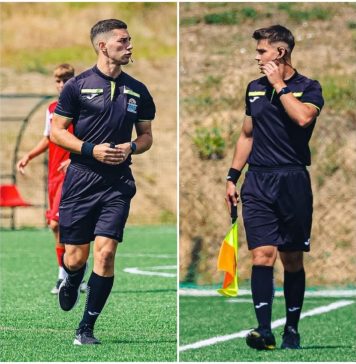 Doi studenți focșăneni au promovat în Liga 3 ca arbitri de fotbal