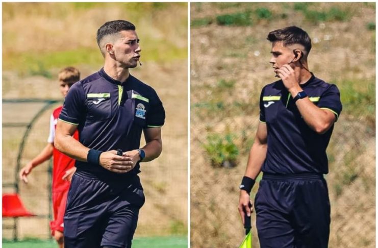 Doi studenți focșăneni au promovat în Liga 3 ca arbitri de fotbal