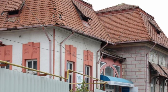 FOTO Restaurarea Sălii de lectură a Bibliotecii Județene este în plină desfășurare