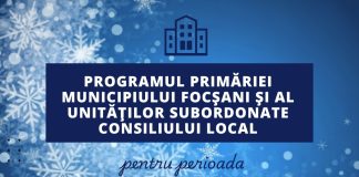 Programul Primăriei Focșani și al unităților subordonate în zilele de Crăciun