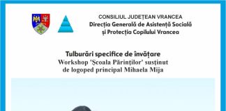 Workshop pentru părinți, cu tema ‘Tulburări specifice de învățare’