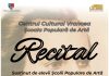 Recital al elevilor Școlii Populare de Artă Focșani, de Ziua Culturii Naționale