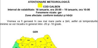 ISU Vrancea: Val de aer polar și ger năprasnic în România, până în 22 ianuarie