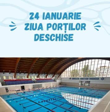 Porți deschise, mâine, la Bazinul de Înot al CJ Vrancea