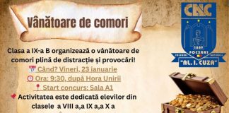 Evenimente la Colegiul Cuza: vânătoare de comori și concurs de debate