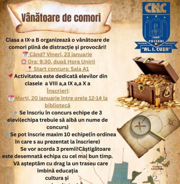 Evenimente la Colegiul Cuza: vânătoare de comori și concurs de debate