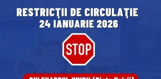 Restricții de circulație, sâmbătă, în centrul Focșaniului