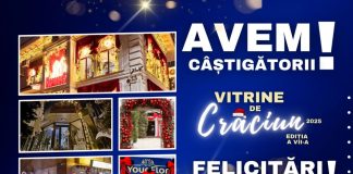 S-au stabilit câștigătorii concursului ”Vitrine de Crăciun” din Focșani