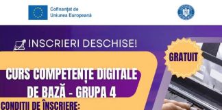 Camera de Comerț Vrancea organizează un curs de competențe digitale de bază
