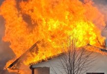 Incendiu de amploare la o gospodărie din Cârligele / Mobilizare a pompierilor militari și a localnicilor