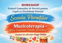 Workshop în cadrul programului „Școala Părinților”: Muzicoterapia – Ritm, Conexiune, Emoție, Dezvoltare