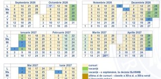 A fost avizat calendarul anului școlar 2026-2027 / Cursurile încep în 7 septembrie și se încheie în 18 iunie