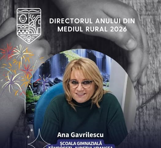 Prof. Ana Gavrilescu – Directorul Anului în mediul rural