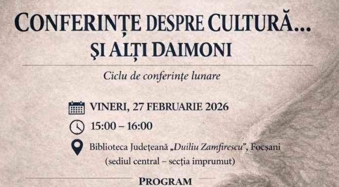 Conferințe despre Cultură la Biblioteca Județeană
