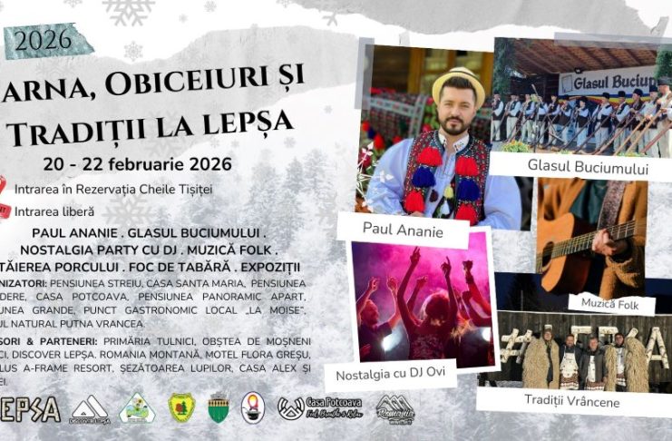 Eveniment cu tradiții și obiceiuri de iarnă, la intrarea în Cheile Tișiței, în acest weekend
