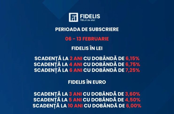 Titluri de stat FIDELIS, cu dobânzi neimpozabile de până la 7,25%