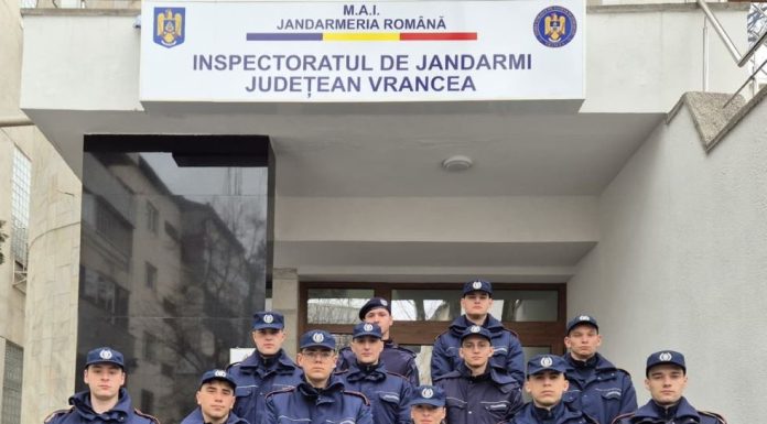 Treisprezece elevi jandarmi încep stagiul de practică la IJJ Vrancea