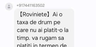 Tentativă de fraudă electronică: mesaje trimise în numele ”Rovinietei”