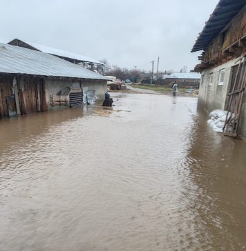 FOTO: Fermă din Bălești, inundată în urma ploilor torențiale
