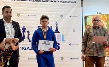 Podium național pentru șahul vrâncean: Andrei Mălureanu, locul III la „Elisabeta Polihroniade”