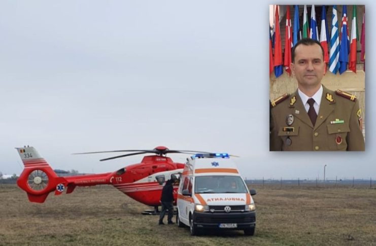Pacient cu afecțiune gravă, salvat de echipa medicală a Spitalului Militar Focșani / Bărbatul a fost transferat în siguranță la Spitalul Militar Central
