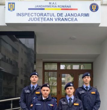 Patru studenți ai Academiei de Poliție, în practică la Jandarmeria Vrancea