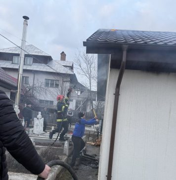 Mobilizare de forțe pentru stingerea incendiului de la Tulnici