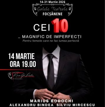 Spectacol surpriză în deschiderea Galelor Teatrale Focșănene 2026 / Marius Bodochi și artiști de operă, printre protagoniștii de astăzi