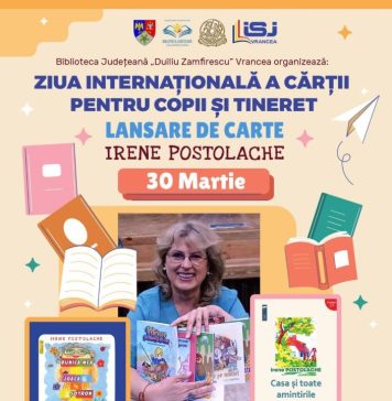 Lansare de volume, luni, la Biblioteca Județeană, de Ziua Internațională a Cărții pentru Copii și Tineret
