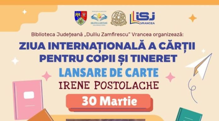 Lansare de volume, luni, la Biblioteca Județeană, de Ziua Internațională a Cărții pentru Copii și Tineret