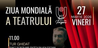 Ziua Mondială a Teatrului sărbătorită mâine, la Focșani