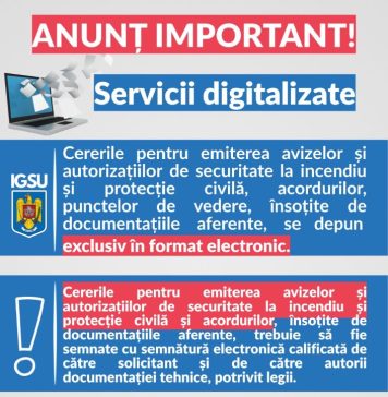 ISU Vrancea: Cererile pentru avize și autorizații, în format electronic