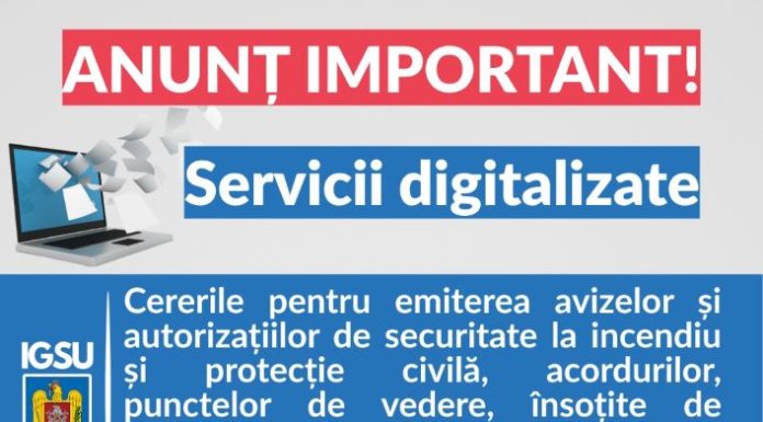 ISU Vrancea: Cererile pentru avize și autorizații, în format electronic