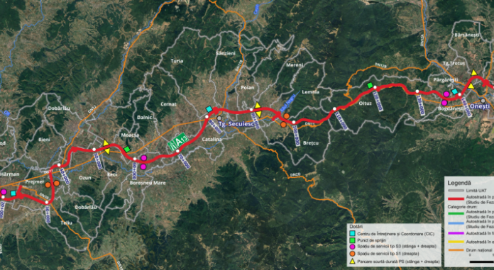 S-au obținut Certificatele de Urbanism pentru întreg traseul Autostrăzii Brașov-Bacău