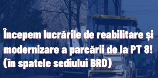 Important: lucrări în parcarea din spatele sediului BRD Focșani
