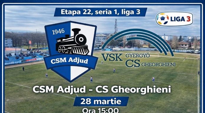 Fotbal: meci extrem de important pentru CSM Adjud 1946, pe teren propriu, în ultima etapă a sezonului regulat