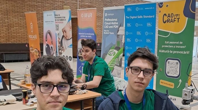 Doi elevi de la Liceul Slavici din Panciu, învingători la o competiție de robotică organizată de Universitatea Politehnica din București