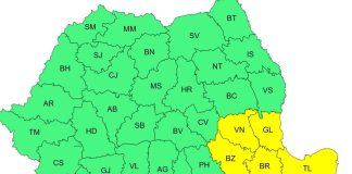 Vrancea, vizată vineri de o atenționare de Cod galben de vânt puternic