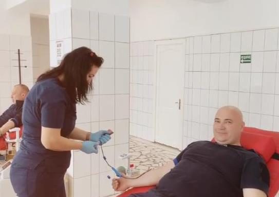 Jandarmii vrânceni s-au alăturat campaniei „Donează sânge! Salvează o viață”