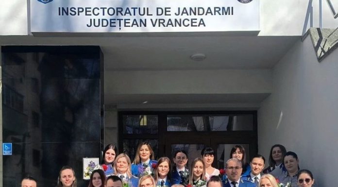 Mesaj pentru femeile jandarm din Vrancea: La Mulți Ani!