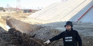 Sute de obiecte de muniție descoperite în zona Tișița