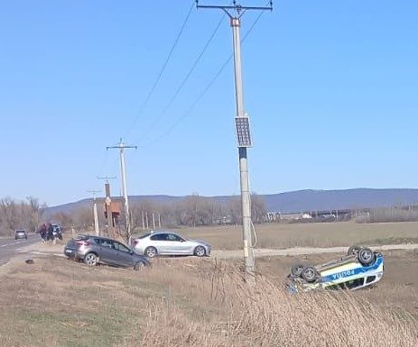 ULTIMA ORĂ Autospecială de poliție, răsturnată pe E85
