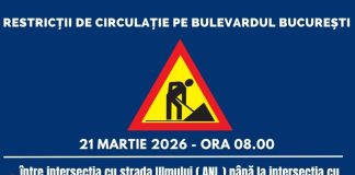 Atenție: restricții de circulație pe Bd. București din Focșani!